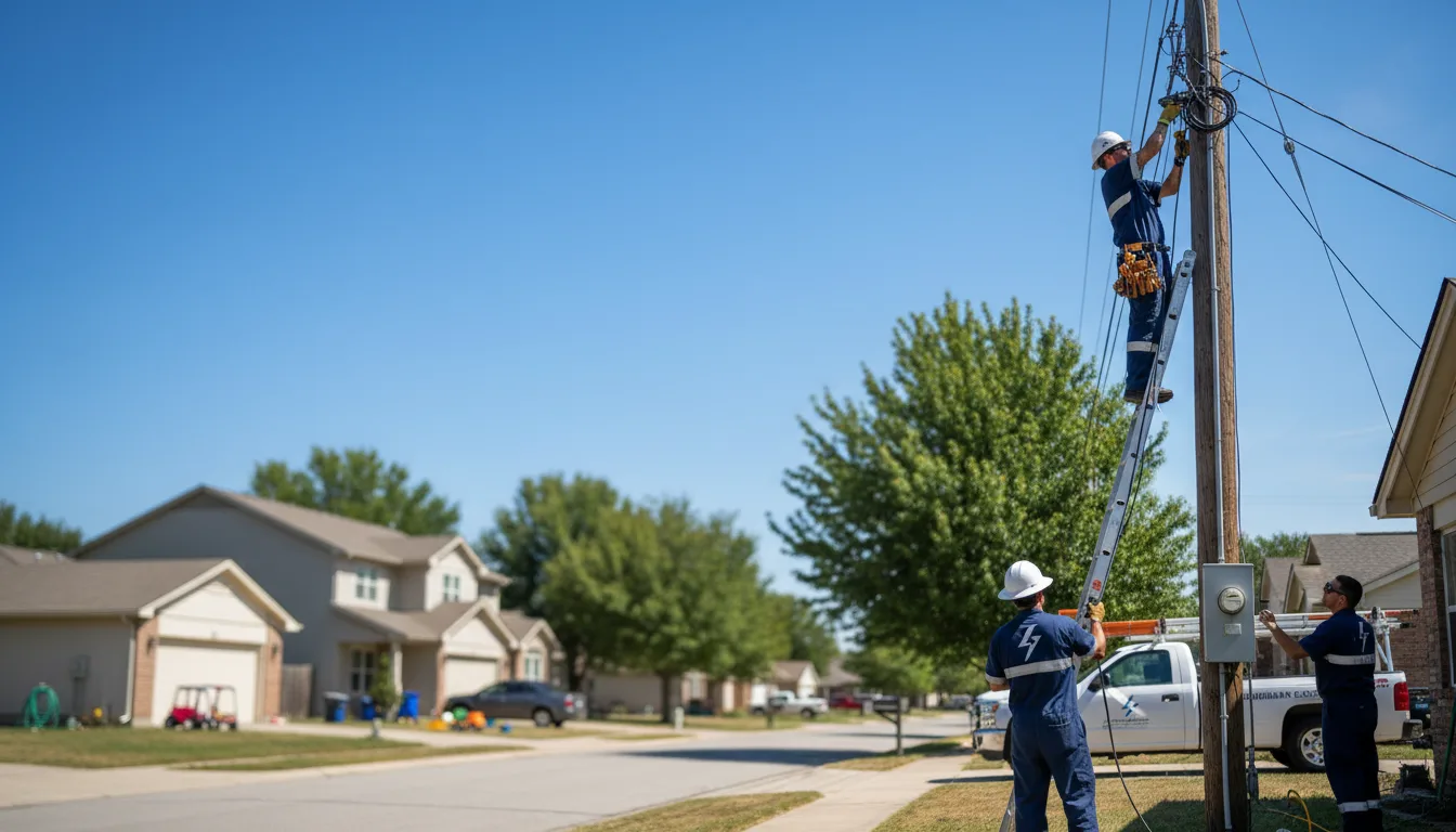 Residential electrician providing installation services in Stonewall, MS